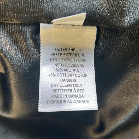 Wolf and Moon Black Leather Jacket - Picture 7 of 8